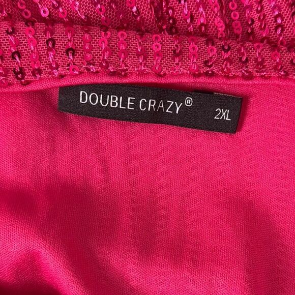 Double Crazy Pink‎ Sequin Romper - Picture 5 of 6